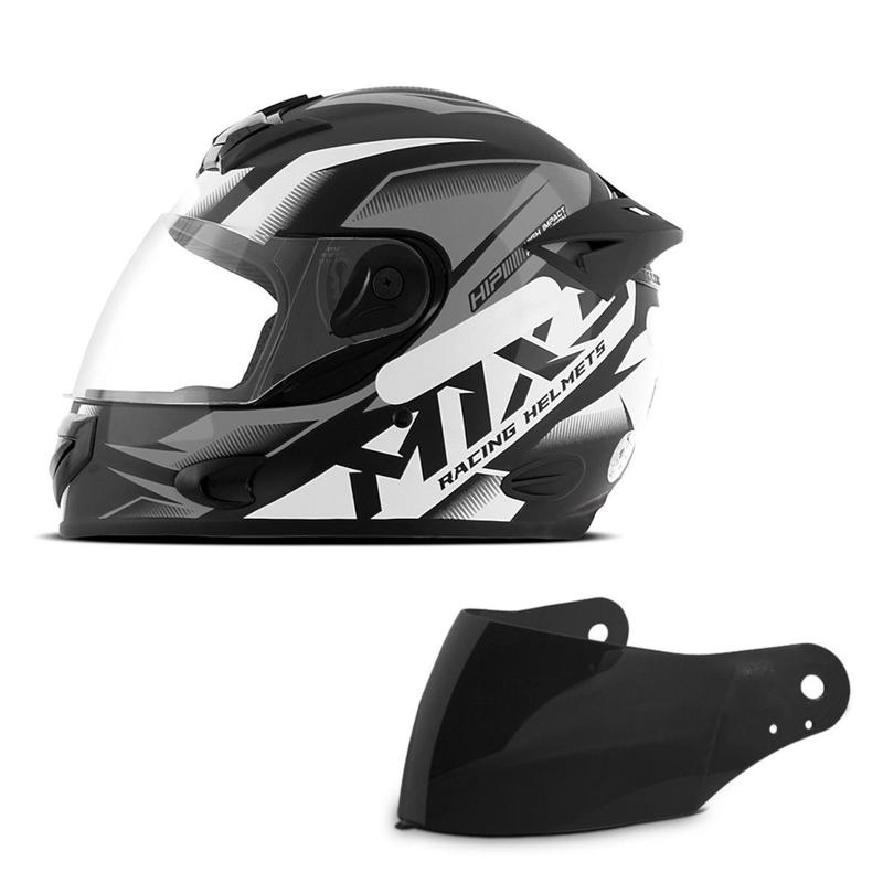 ☆　翠様｜モイス２ ＆ ナリッシュ３ Capacete Moto Fechado Integral Mixs Mx2 Storm Brilhante + Viseira